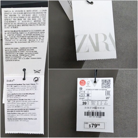 Zara Heeled Rubberized Tall Boots Womens Grey Airlift Chunky Sole Pull On Size 8 - Picture 5 of 14